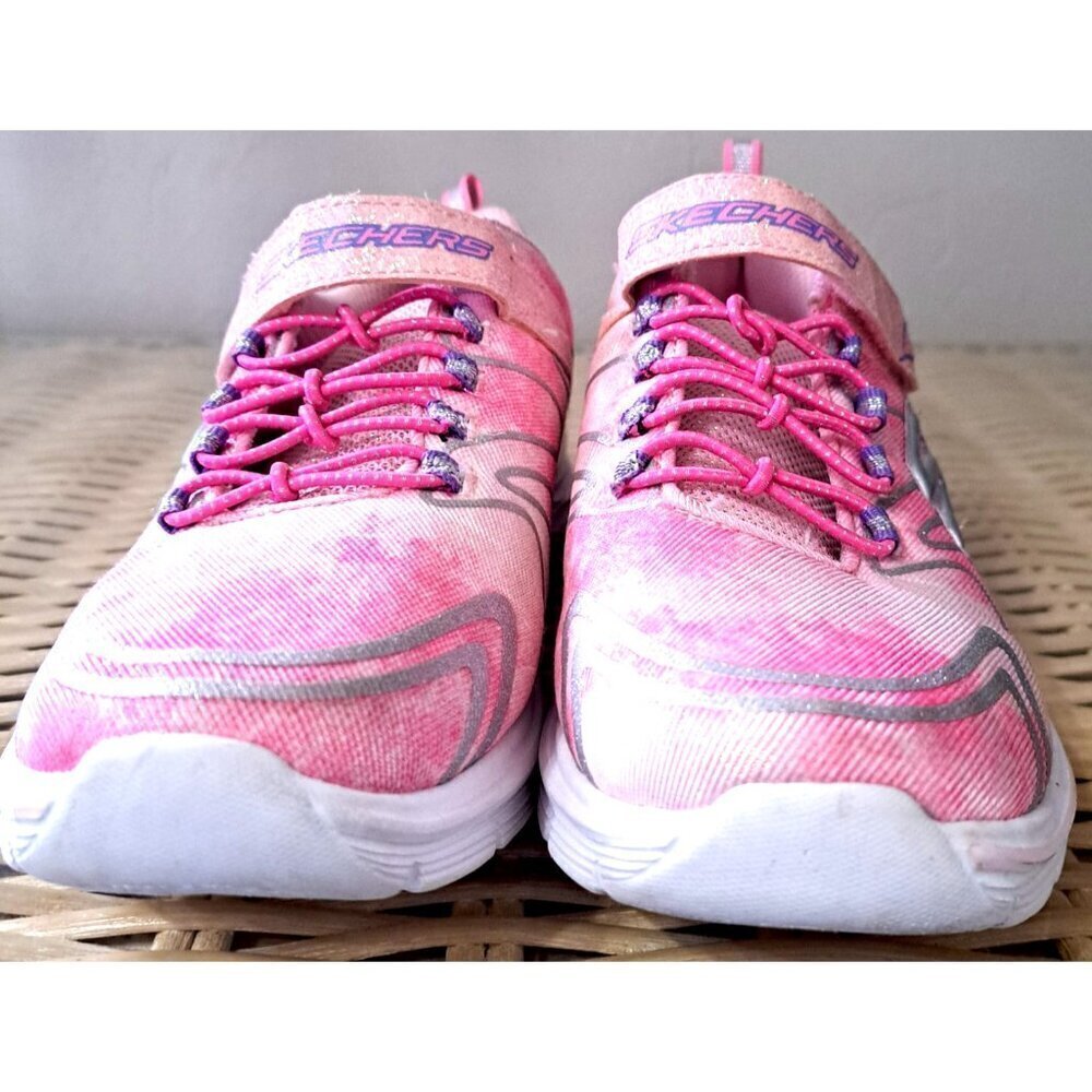 Skechers Women's 4 Pink Low Cut Slip On Hook & Loop Sneakers - Picture 2 of 8